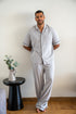 Men summer pajama set Grey T-shirt + Pants